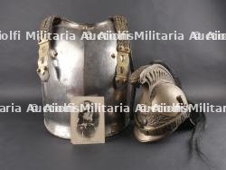 Ensemble cuirasse et casque de Dragon francais retrouvé en Belgique. Set including cuirass and French Dragoon helmet found in Belgium — miniature 2