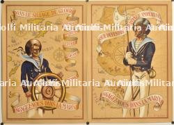 Ensemble d’affiches « engagez-vous dans la marine ». Set of Join the Navy posters.