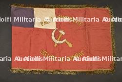Un drapeau du parti communiste de Bonnac. A flag from the Communist Party of Bonnac.