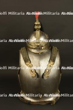 Ensemble casque et cuirasse cuirassier.