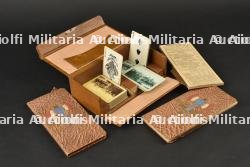 coffré jeu de bridge orné d’une francisque. Bridge Game Box Decorated with a Francisque — photo 3