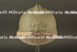 Casque Adrian 1915 officier artillerie attribué. — miniature 1