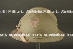 Casque Adrian 1915 officier artillerie attribué. — photo 8