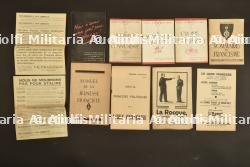 Ensemble de tracts et documents du Francisme.