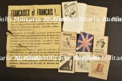 Ensemble de documents et livre période Occupation.