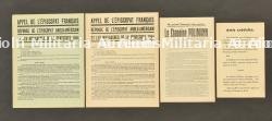 ensembles de tracts et de documents de propagande. Collection of leaflets and propaganda documents