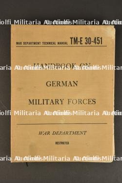 Livret technique German Military Forces.