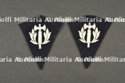 Paire de pattes de col Police sous Vichy et GMR. Pair of collar tabs for Vichy Police and GMR