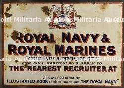 Plaque de recrutement Royal Navy.