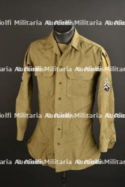 Chemise moutarde de la 1ère Division de cavalerie US.