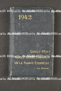 Agenda 1942 Maréchal Pétain. 1942 Marshal Pétain Agenda