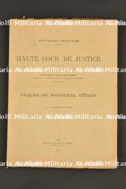 Lot de Journaux officiels Procès Maréchal. Lot of Official Journals on Marshal’s Trial