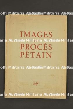 images du procès de Pétain dont caricatures numérotés. Images from the Pétain Trial, Including Numbered Caricatures