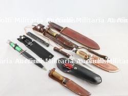10 morceaux couteau de chasse, de sport et camper