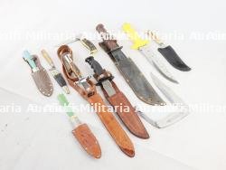 10 morceaux couteau de chasse, de sport et camper