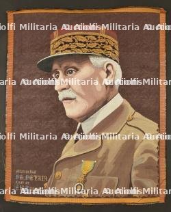 Portrait tissé du Maréchal. Woven portrait of the Marshal.
