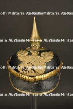 Casque à pointe d'officier du Train Badois. — miniature 1