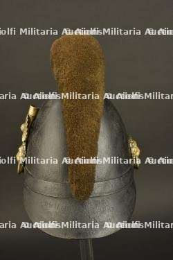Casque bavarois à chenille Raupenhelm modèle 1845-48 de Schützen. — photo 6