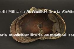 Casque bavarois à chenille Raupenhelm modèle 1868 d'infanterie légère. — photo 3