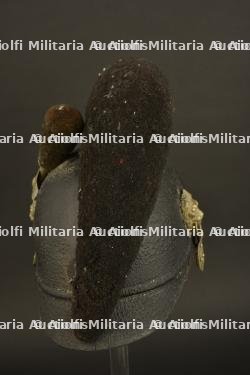 Casque bavarois à chenille Raupenhelm modèle 1868 d'infanterie légère. — photo 5