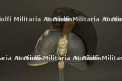 Casque bavarois à chenille Raupenhelm modèle 1868 d'infanterie légère. — photo 9