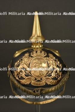 Casque à pointe troupe chevaux légers bavarois modèle 1886.