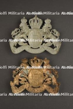 2 plaques de casque à pointe bavarois troupe. — miniature 2