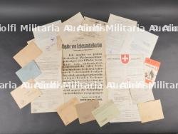 Documents occupation allemande. German occupation documents.