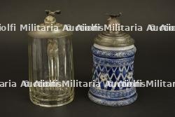 Lot de 2 chopes patriotiques et estudiantine
