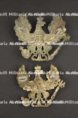 Duo de plaques prussiennes maillechort Pionnier et Jäger — photo 2