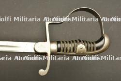 Sabre d'officier monture blanche lame courbe — miniature 3