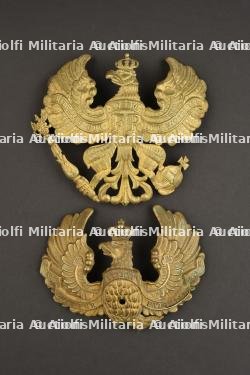 Plaques de casque à pointe d'officier