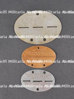 Plaque d'identité allemande. German Dog Tags.