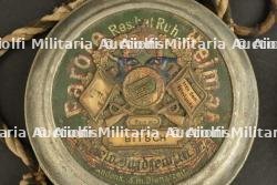 2 Gourdes de réserviste en verre dont une du JR 166 de Bitsch — photo 2