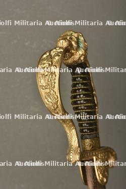Sabre d'officier d'artillerie tête de lion — miniature 6
