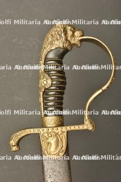 Sabre d'officier d'artillerie tête de lion — photo 7