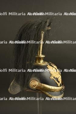 Casque à pointe d'officier de réserve Artillerie ou Train prussien — photo 11