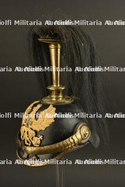 Casque à pointe d'officier de réserve Artillerie ou Train prussien — miniature 13