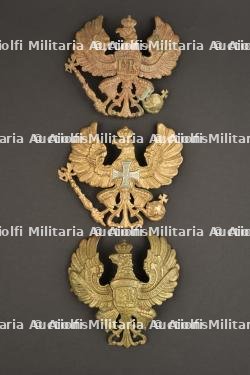Ensemble de 3 plaques de casque à pointe prussiennes — photo 1