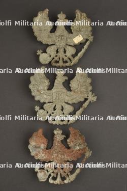 Ensemble de 3 plaques de casque prussien modèle 1915 — miniature 2