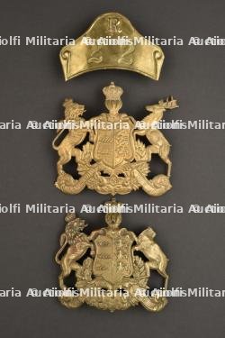 Ensemble de plaques de casque à pointe Württemberg — photo 1