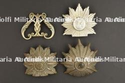 Ensemble de 4 plaques de coiffures de Police