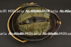 Casque a pointe bavarois Chevauleger, Schwere Reiter ou Artillerie. Bavarian mounted troops senior NCO spiked helmet. Bayern Schwere Reiter oder Artillerie Unteroffizier Pickelhaube — photo 4