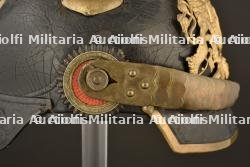 Casque a pointe bavarois Chevauleger, Schwere Reiter ou Artillerie. Bavarian mounted troops senior NCO spiked helmet. Bayern Schwere Reiter oder Artillerie Unteroffizier Pickelhaube — photo 9