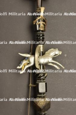 Pipe de reserviste du 17eme Hussards de Brunswick. Brunswick 17th hussars porcelan reservist pipe. Braunschweig Husaren Rgt Nr 17 Reservisten Pfeife — photo 12