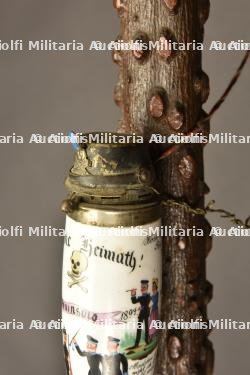 Pipe de reserviste du 92eme regiment d infanterie de Brunswick. Brunswick 92th regiment porcelan reservist pipe. Braunschweig Infanterie Regiment Nr 92 Reservistenpfeife — miniature 3