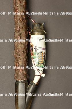 Pipe de reserviste du 92eme regiment d infanterie de Brunswick. Brunswick 92th regiment porcelan reservist pipe. Braunschweig Infanterie Regiment Nr 92 Reservistenpfeife — miniature 5