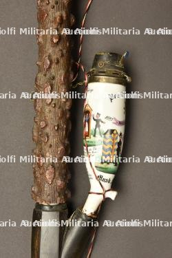 Pipe de reserviste du 92eme regiment d infanterie de Brunswick. Brunswick 92th regiment porcelan reservist pipe. Braunschweig Infanterie Regiment Nr 92 Reservistenpfeife — photo 10