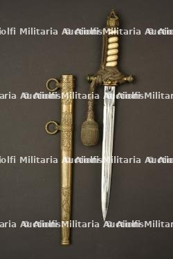 Dague style 1902 d Officier de la Marine imperiale. Imperial german navy officer 1902 style dagger. Kaiserliche Marine Dolch fur Offizier im Stil 1902 — miniature 6