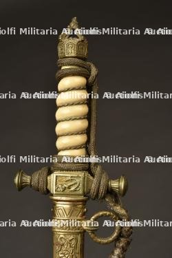 Dague style 1902 d Officier de la Marine imperiale. Imperial german navy officer 1902 style dagger. Kaiserliche Marine Dolch fur Offizier im Stil 1902 — photo 11